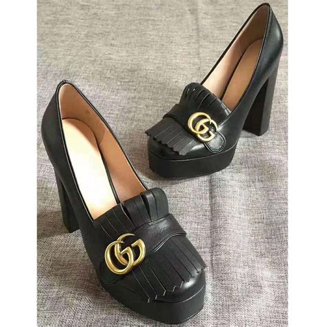 mid heel gucci shoes women|gucci heels open toe.